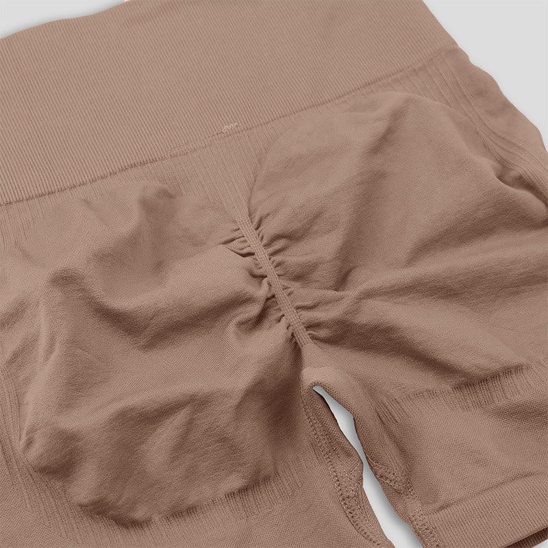 Seamless Outer Wear Sports Yoga Butt Lifting Shorts