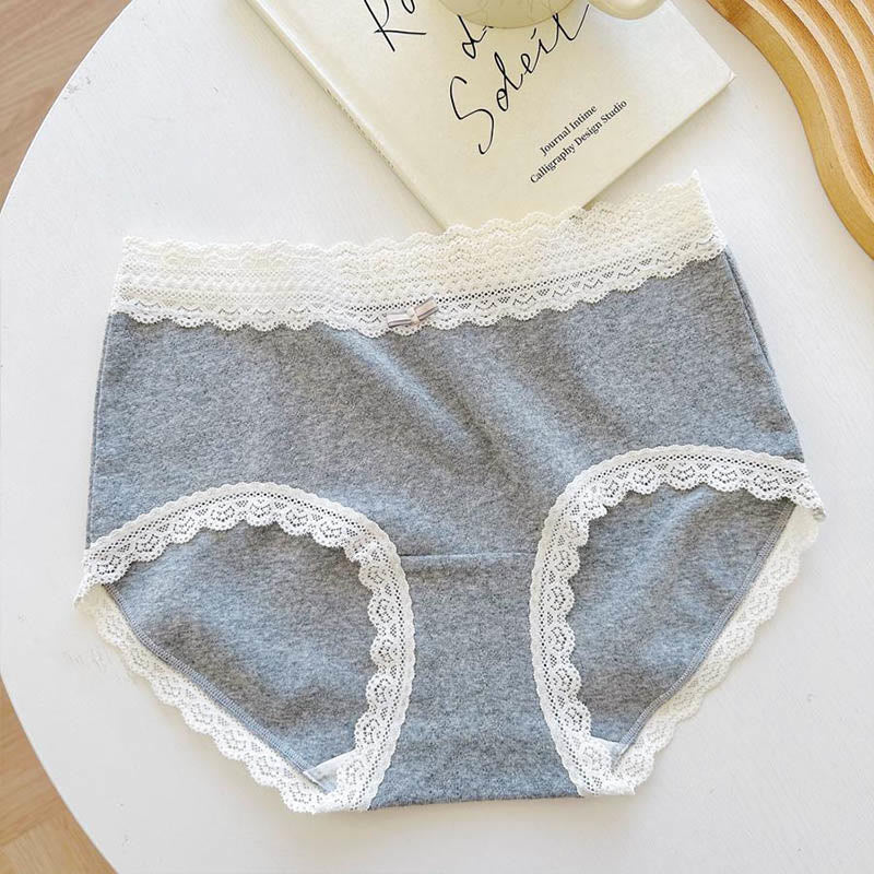 Mid-rise Lace Bow Panty(3 Packs)