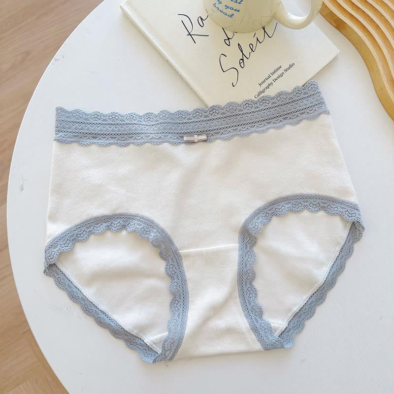 Mid-rise Lace Bow Panty(3 Packs)