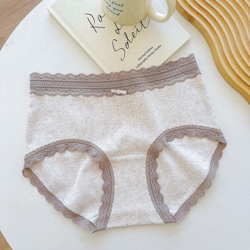 Mid-rise Lace Bow Panty(3 Packs)