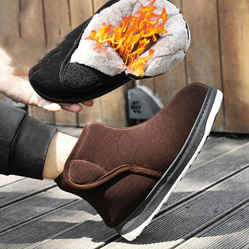 Plus Size Soft Warm Diabetic Slippers - image 3