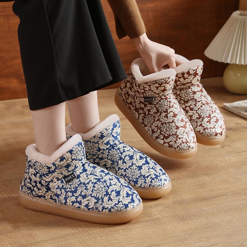Plus Size Elegant Pattern Slippers - image 1