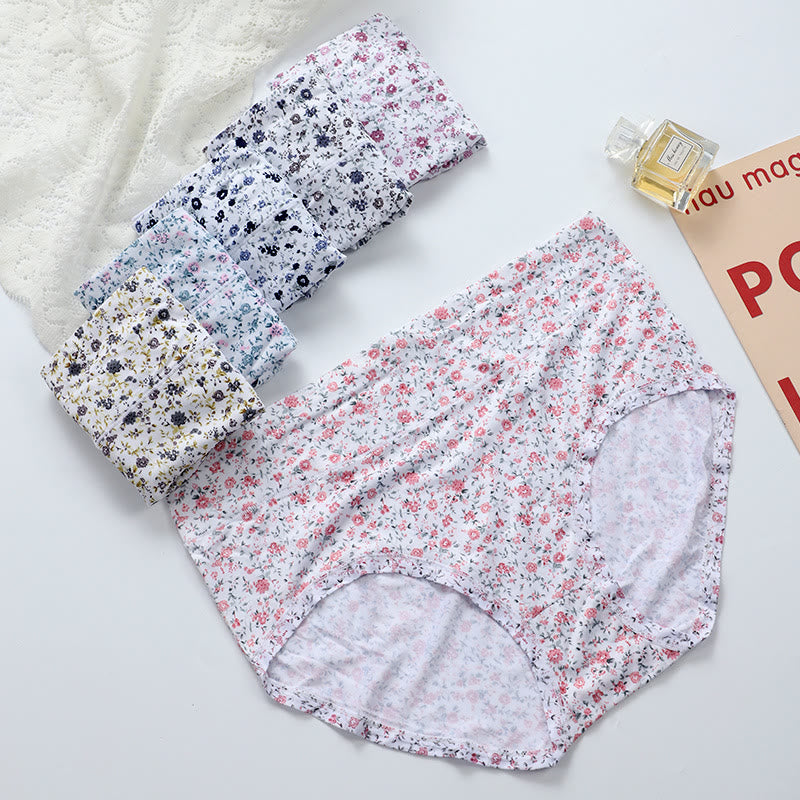 Plus Size Soft Comfortable Floral Panty(3 Packs)