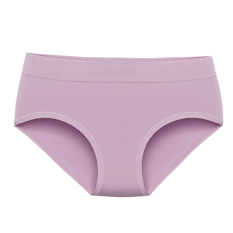 Plus Size Pure Color Breathable Seamless Panty(3 Packs)