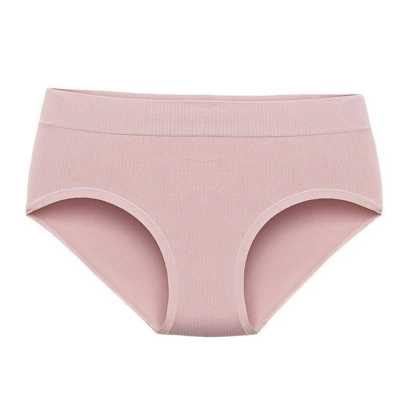 Plus Size Pure Color Breathable Seamless Panty(3 Packs)