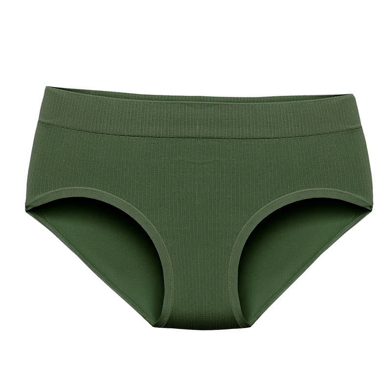 Plus Size Pure Color Breathable Seamless Panty(3 Packs)