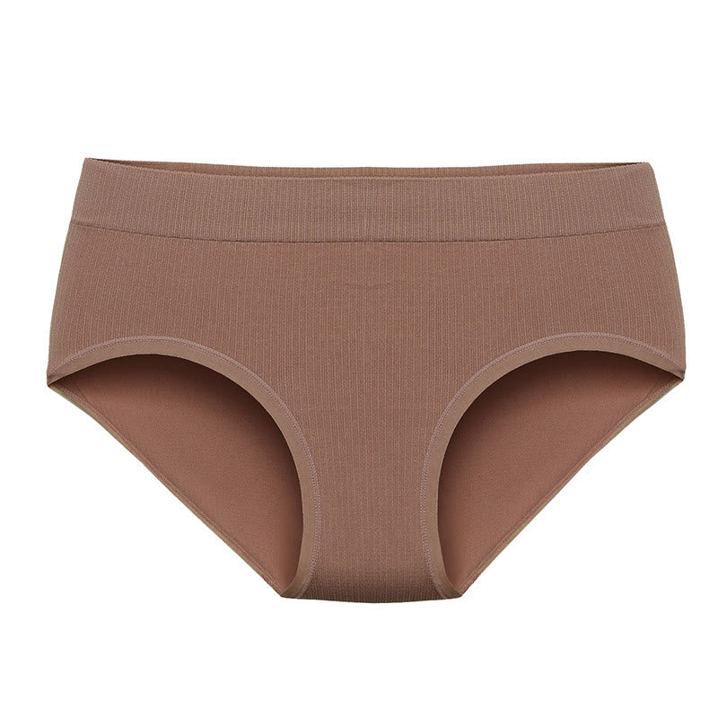 Plus Size Pure Color Breathable Seamless Panty(3 Packs)