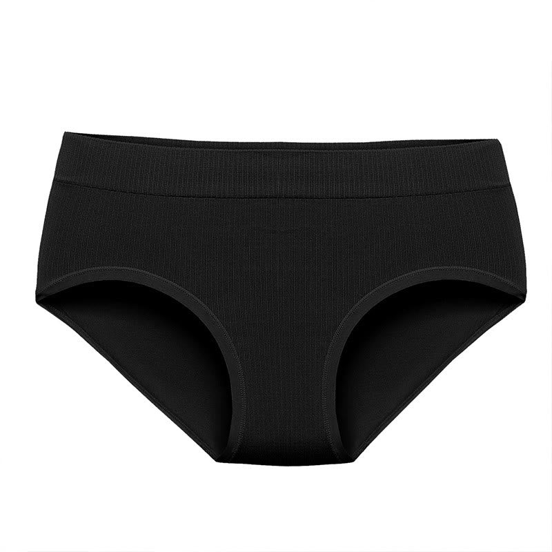 Plus Size Pure Color Breathable Seamless Panty(3 Packs)