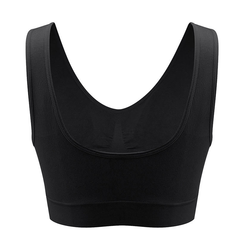 Plus Size Breathable Sports Wireless Bra - image 2