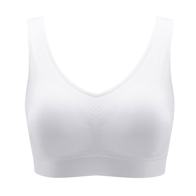 Plus Size Breathable Sports Wireless Bra - image 8