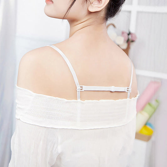 Solid Color Anti-slip Elastic Bra Strap Holder(6 Packs)