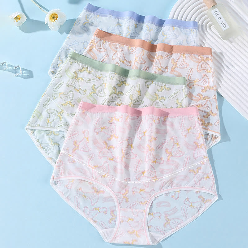 Plus Size High Waist Belly Support Maternity Panty(3 Packs)