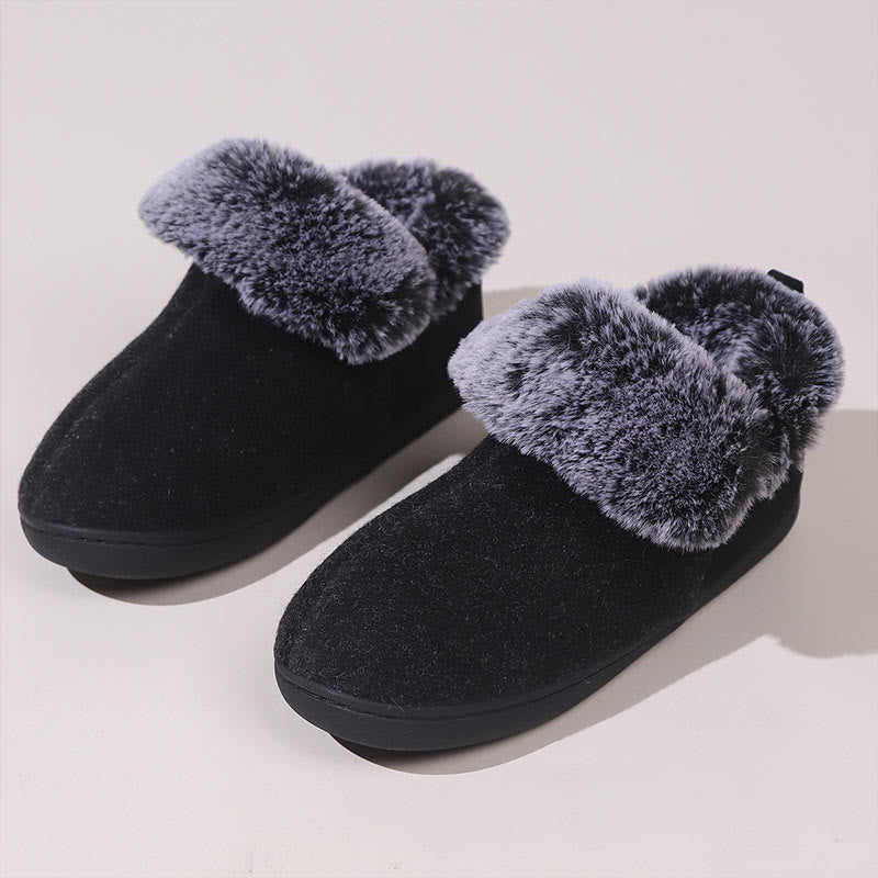 Plus Size Comfort Non Slip Slippers - Black - EU44-45(US10-11) - image 9
