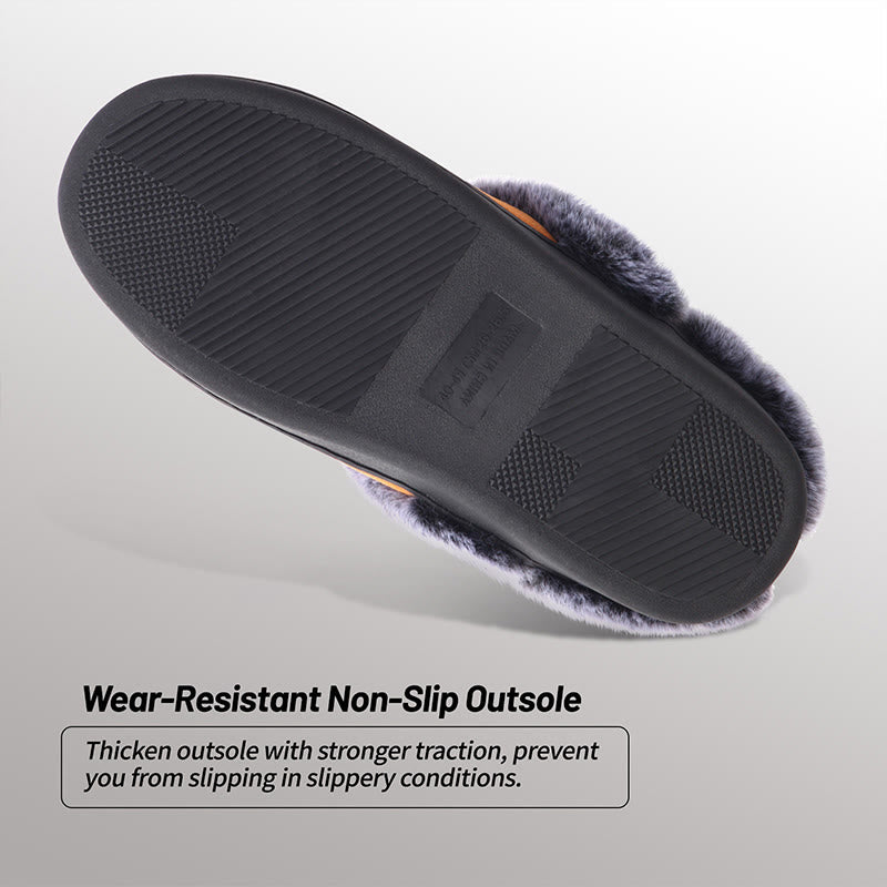 Plus Size Warm Lined Soft Floor Slippers - image 5