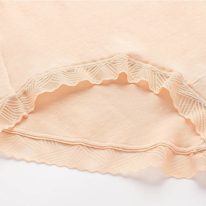 Plus Size Simple High Waist Cotton Panty(3 Packs)