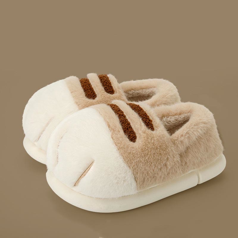 Plus Size Funny Animal Paw Novelty Slippers - Khaki - EU43-44(US9-10) - image 9