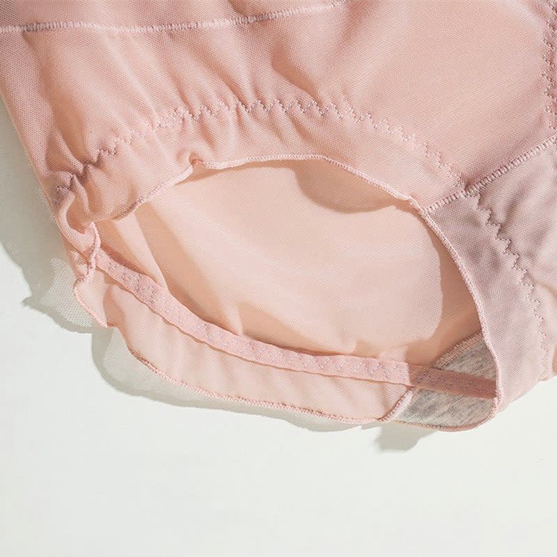 Plus Size Sexy High Waist Lace Transparent Panty(3 Packs)