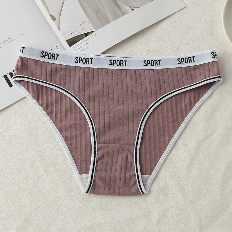 Plus Size Mid-Rise Cotton Breathable Panty(3 Packs)