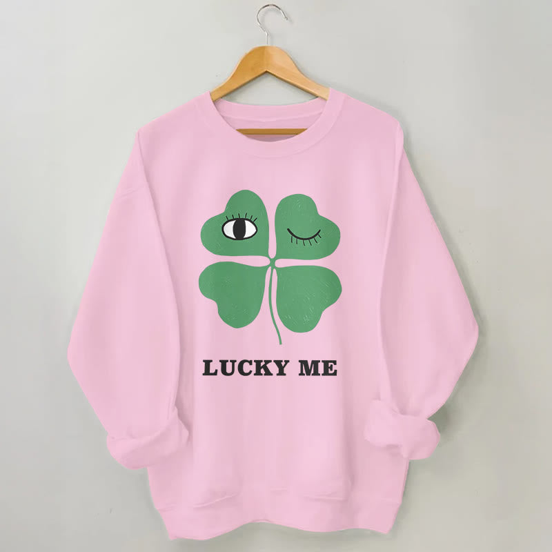 Plus Size Lucky Me Sweatshirt - Pink - 3XL - image 5
