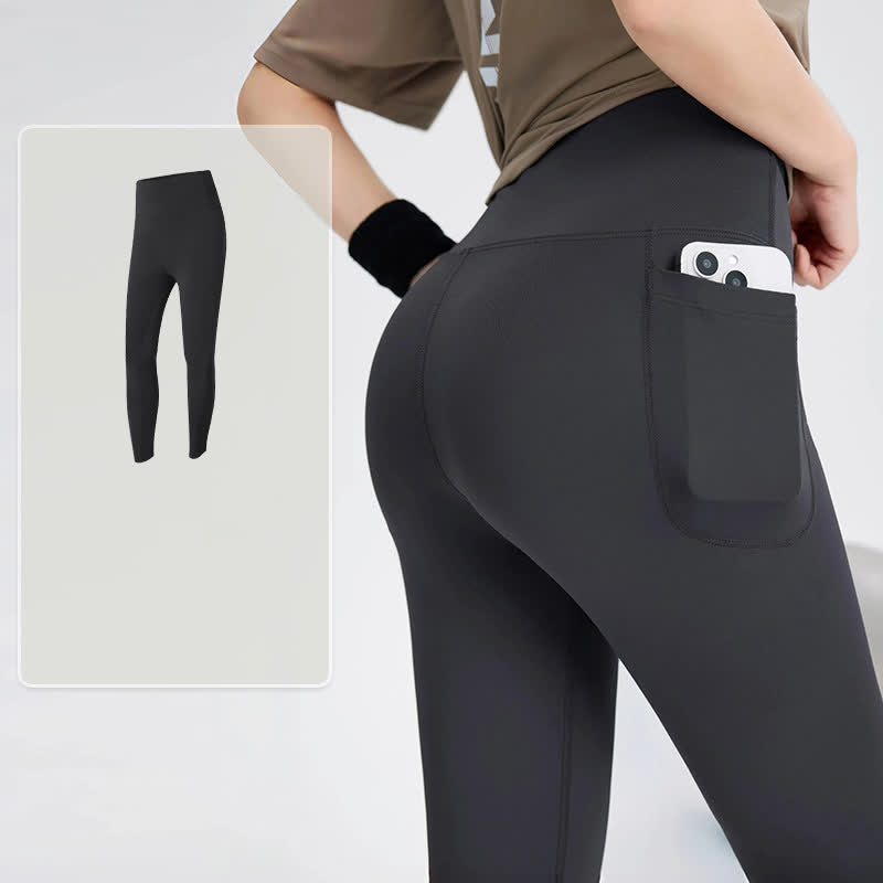 Plus Size High Waist Mesh Stitching Yoga Legging - Black - 4XL - image 8