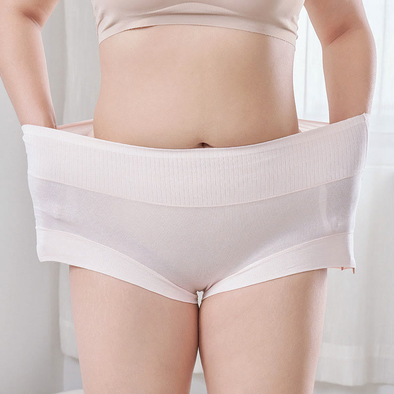 Plus Size Casual High Waist Panty(2 Packs)