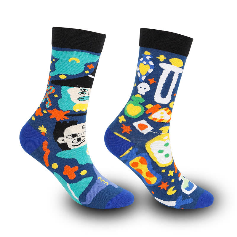Plus Size Asymmetric Quarter Socks(4 Pairs) - image 4