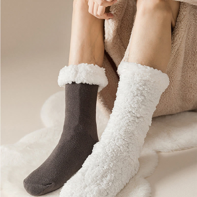 Plus Size Extra Thick Slipper Socks(3 Pairs) - image 2