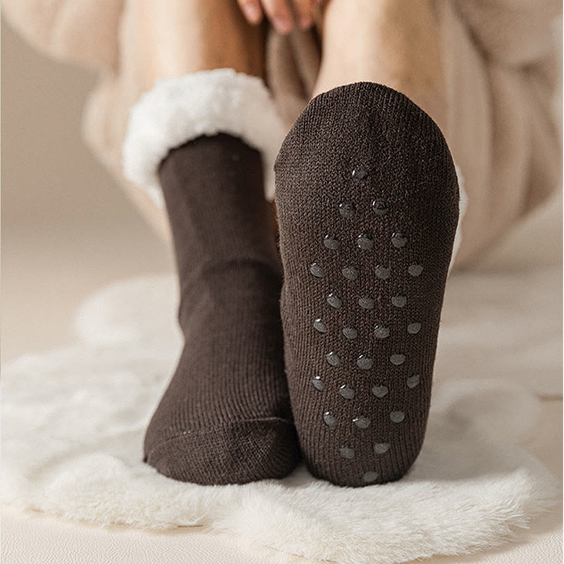 Plus Size Extra Thick Slipper Socks(3 Pairs) - image 4