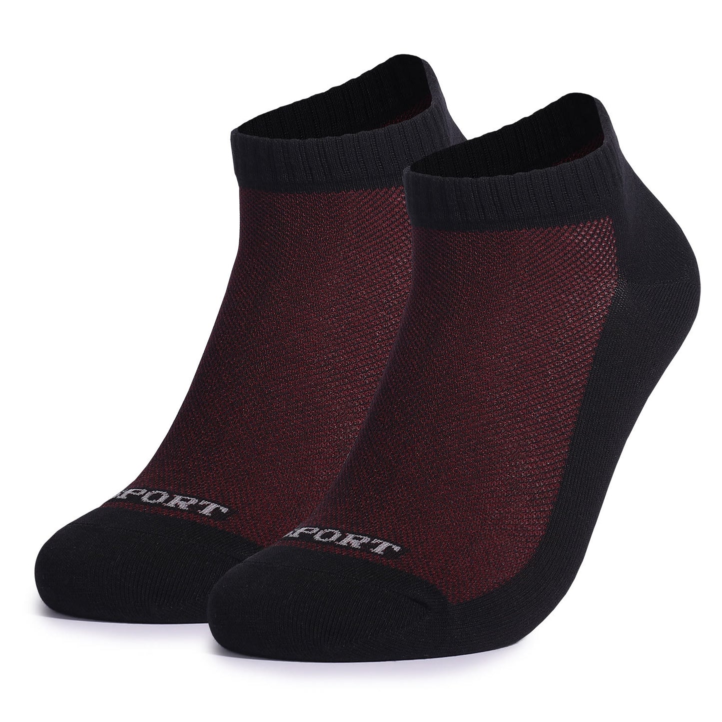 Casual Color Matching Ankle Socks(5 Pairs) - Wine - EU39-44(US6-10) - image 5