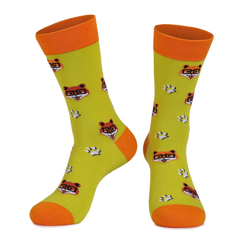 Plus Siz Cats Dogs Series Quarter Socks(4 Pairs) - image 17