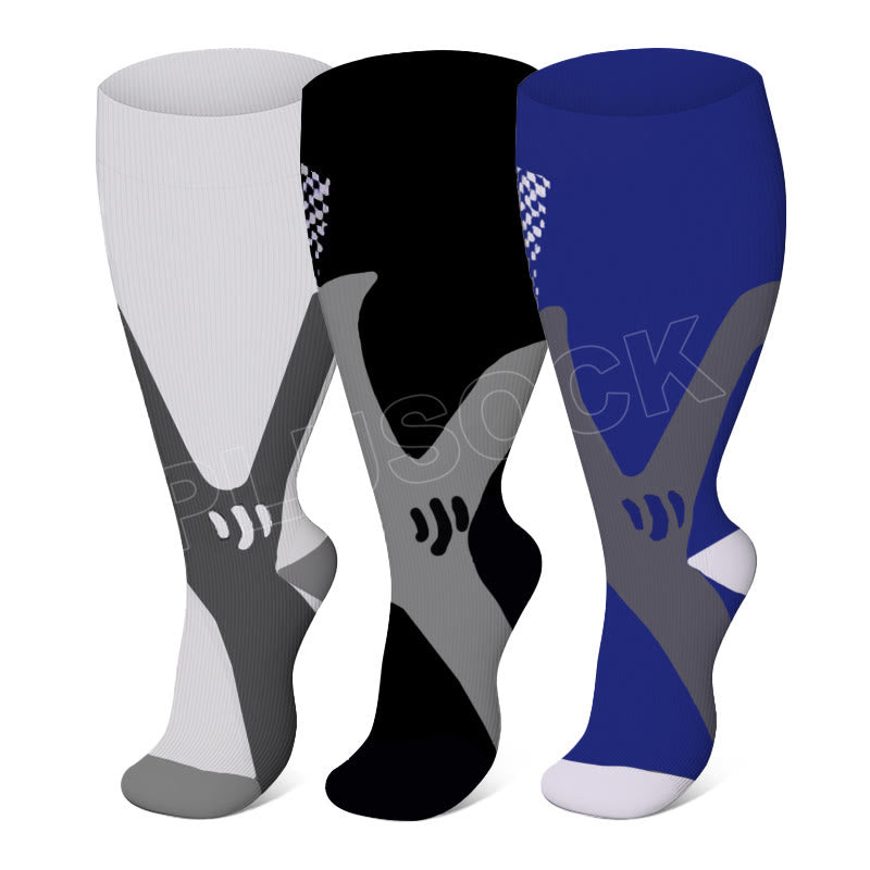 Plusock Plus Size Sport Compression Socks - image 0