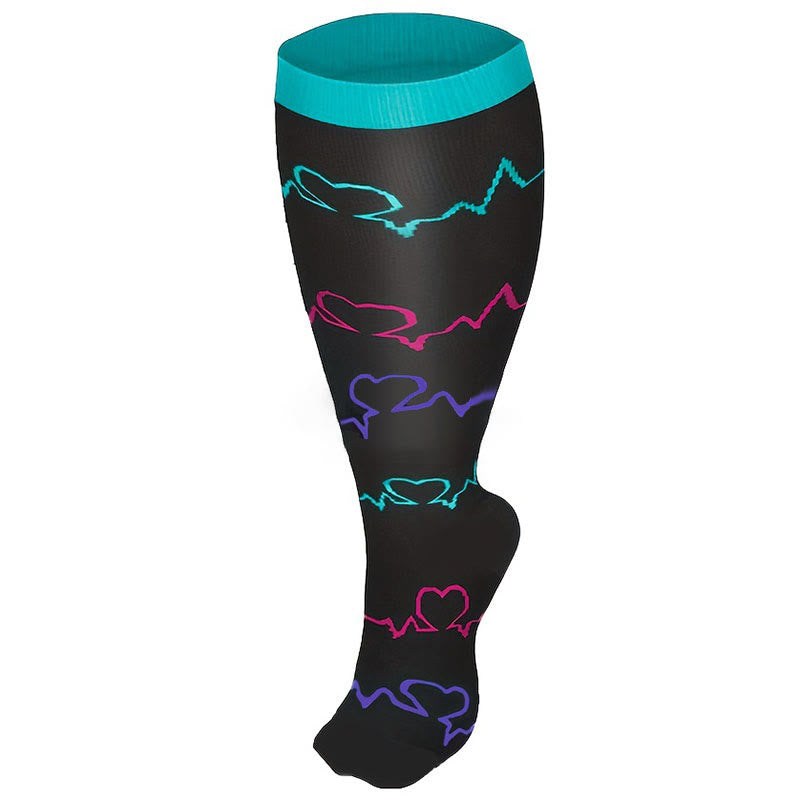 Plus Size Medical Devices Pattern Compression Socks