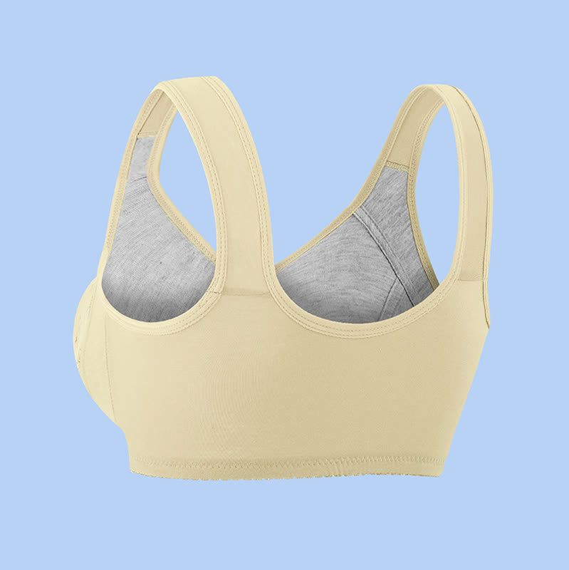 Butterfly Flower Printed Front Closure Wireless Bra - image 8