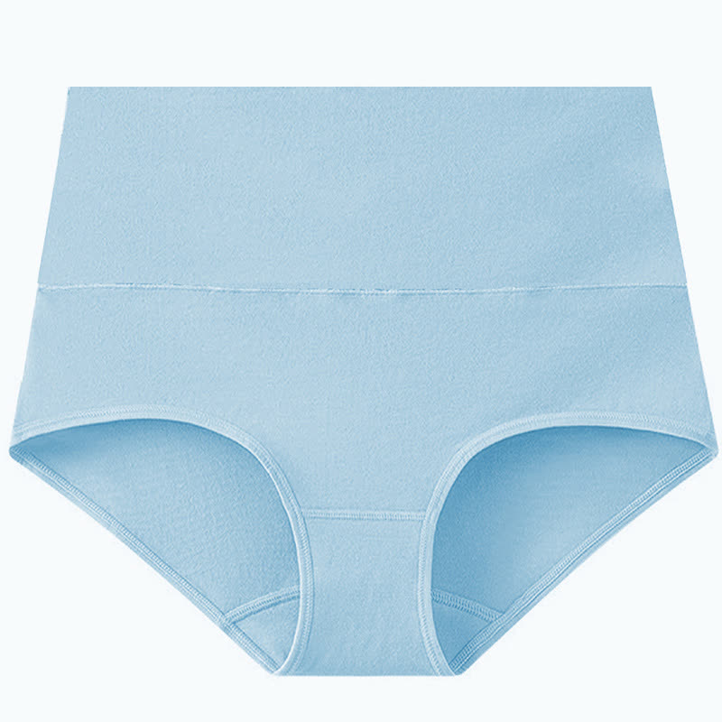 Solid Color Basic High Waist Brief(3 Packs)
