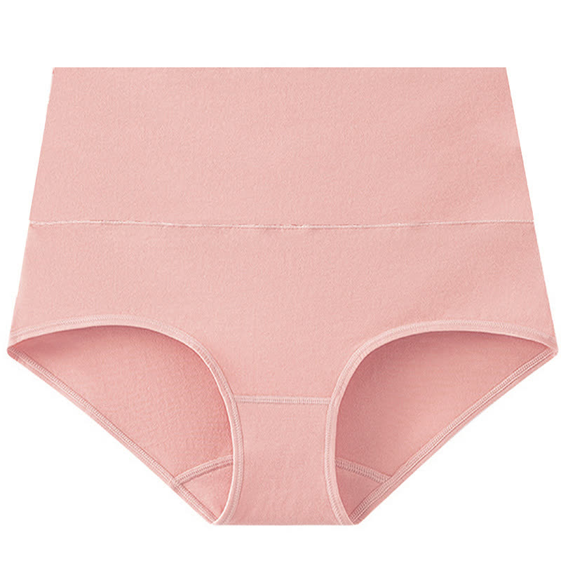 Solid Color Basic High Waist Brief(3 Packs)