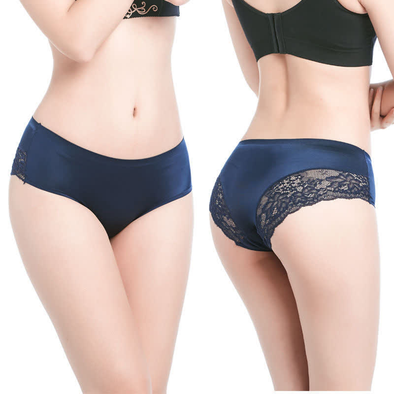 Mid-rise Sexy Ice Lace Brief(3 Packs)