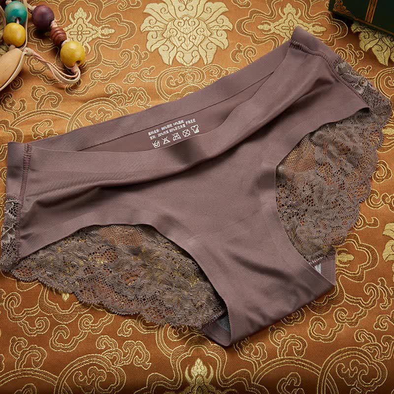 Mid-rise Sexy Ice Lace Brief(3 Packs)