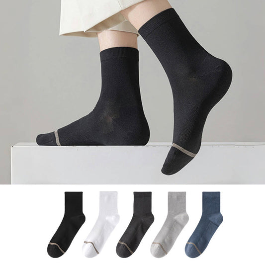 Plus Size Business Style Quarter Socks(5 Pairs)