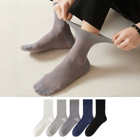 Plus Size Transparent Quarter Socks(5 Pairs)