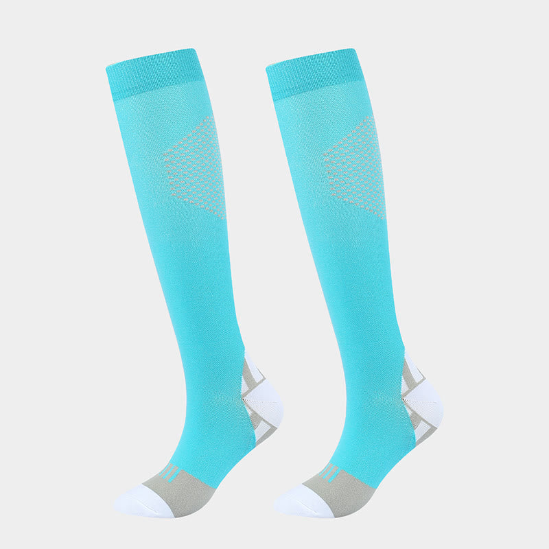 Honeycomb Color Matching Compression Socks(4 Pairs)