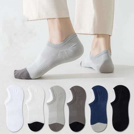 Plus Size Classic Color Matching Ankle Socks(6 Pairs)