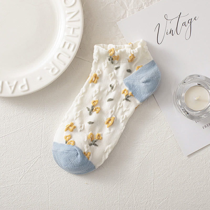Forest Flowers Ankle Socks(8 Pairs) - image 3