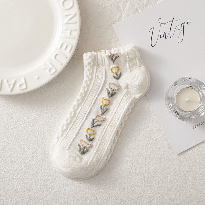 Forest Flowers Ankle Socks(8 Pairs) - image 8