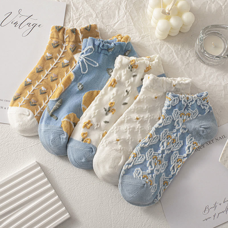 Forest Flowers Ankle Socks(8 Pairs) - image 2