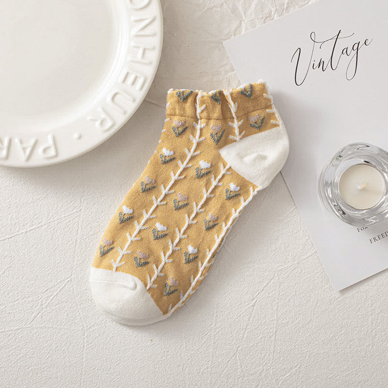 Forest Flowers Ankle Socks(8 Pairs) - image 6