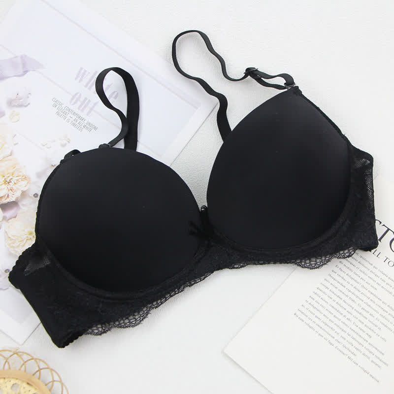 Smooth Seamless Gathering Adjustable Underwire Bra