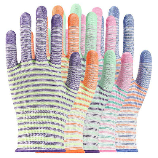 Zebra Print Abrasion Resistant Work Gloves(24 Pairs)