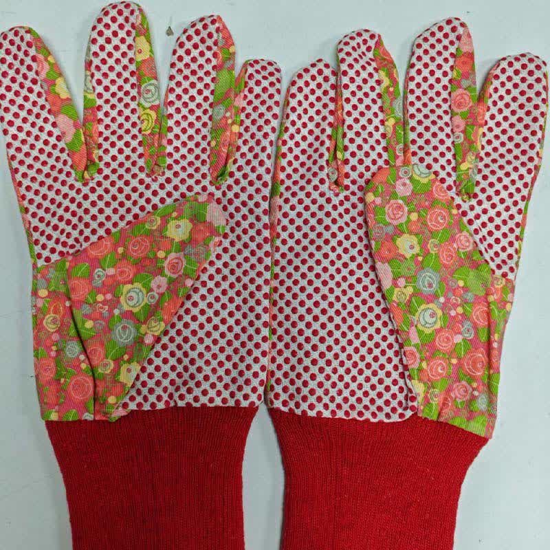 Flower Print Gardening Work Protective Gloves(3 Pairs) - image 11