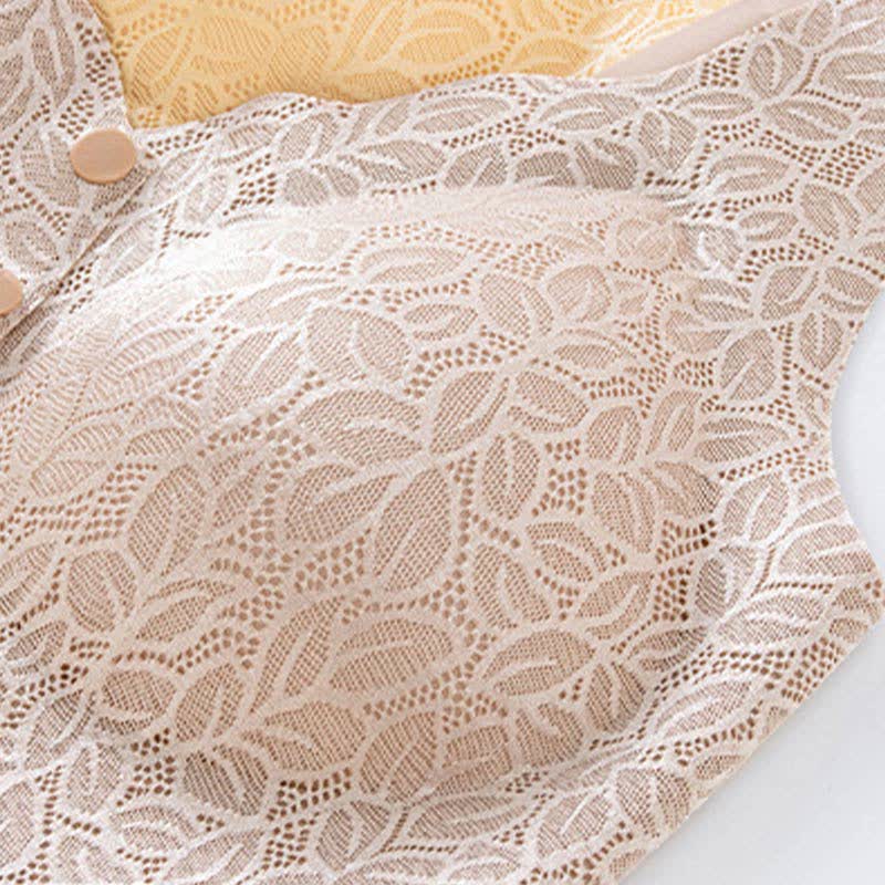 Jacquard Front Closure Wireless Bra