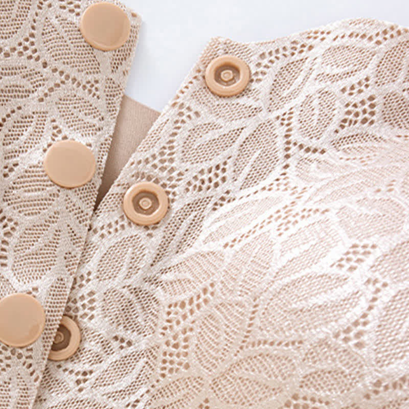 Jacquard Front Closure Wireless Bra